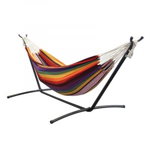 Hamaca con base de acero 110x300x120 cm