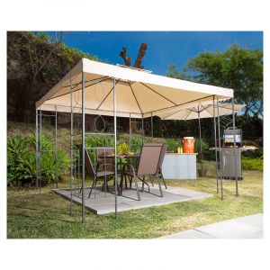 Toldo decorativo cuadrado 300x300x300 cm beige