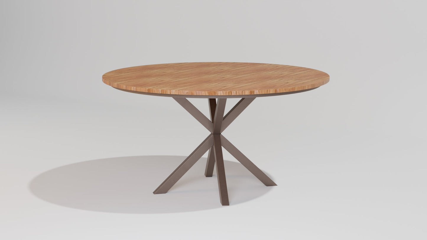 Set de mesa de Duna y sillas de bosque afuera