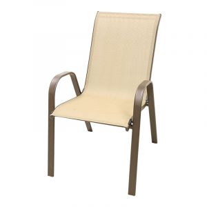 Silla texline beige 68x54x93 cm
