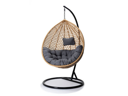 Silla Mecedora LP. Cesta Colgante. Muebles de Jardin y Terraza, Natural SALDOSYSTOCKS