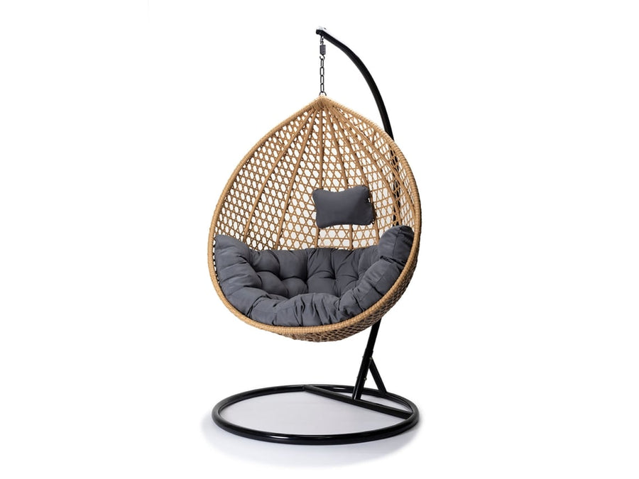 Silla Mecedora LP. Cesta Colgante. Muebles de Jardin y Terraza, Natural SALDOSYSTOCKS