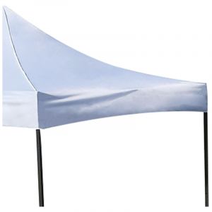 Toldo plegable cuadrado 300x300x300 cm blanco impermeable