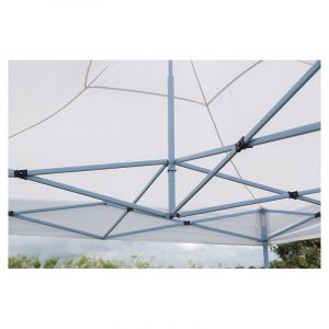 Toldo plegable cuadrado 300x300x300 cm blanco impermeable