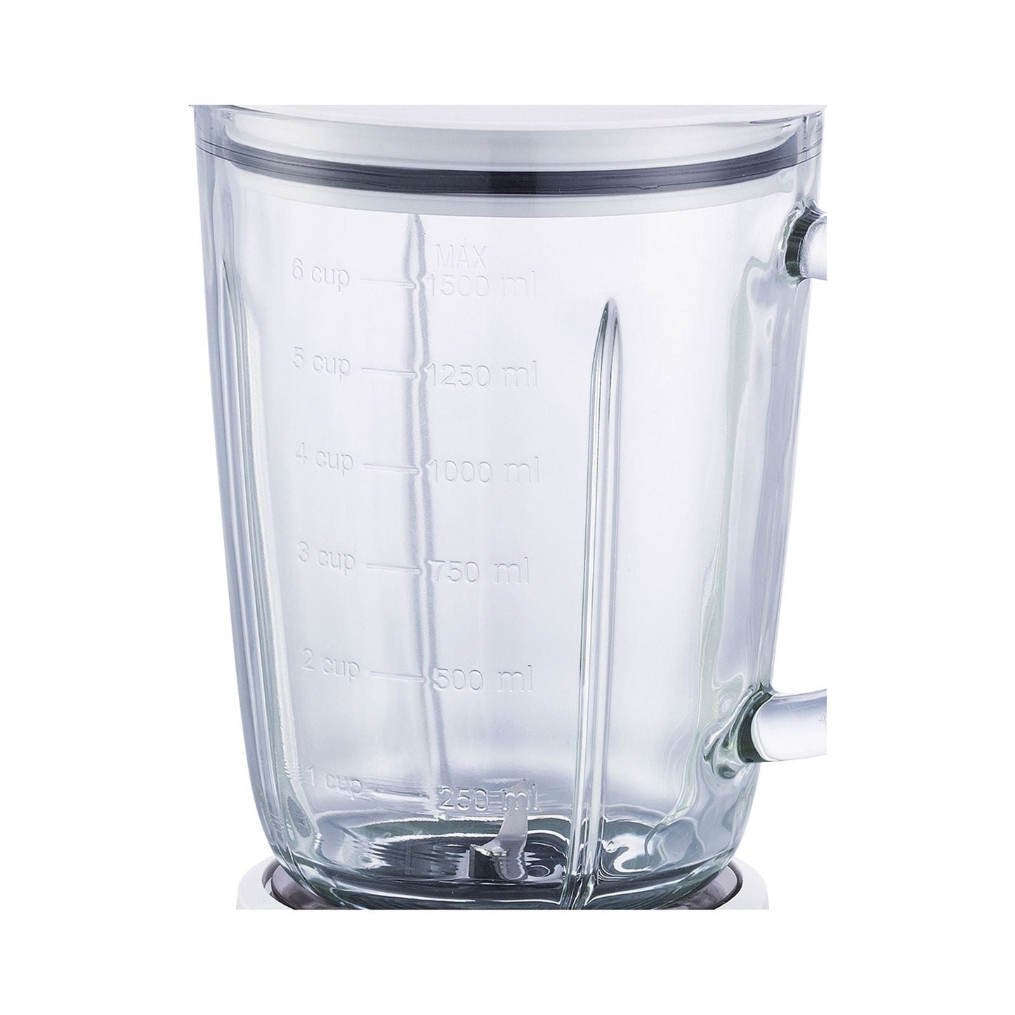 Licuadora con jarra de vidrio Mandine blanca madera mbl