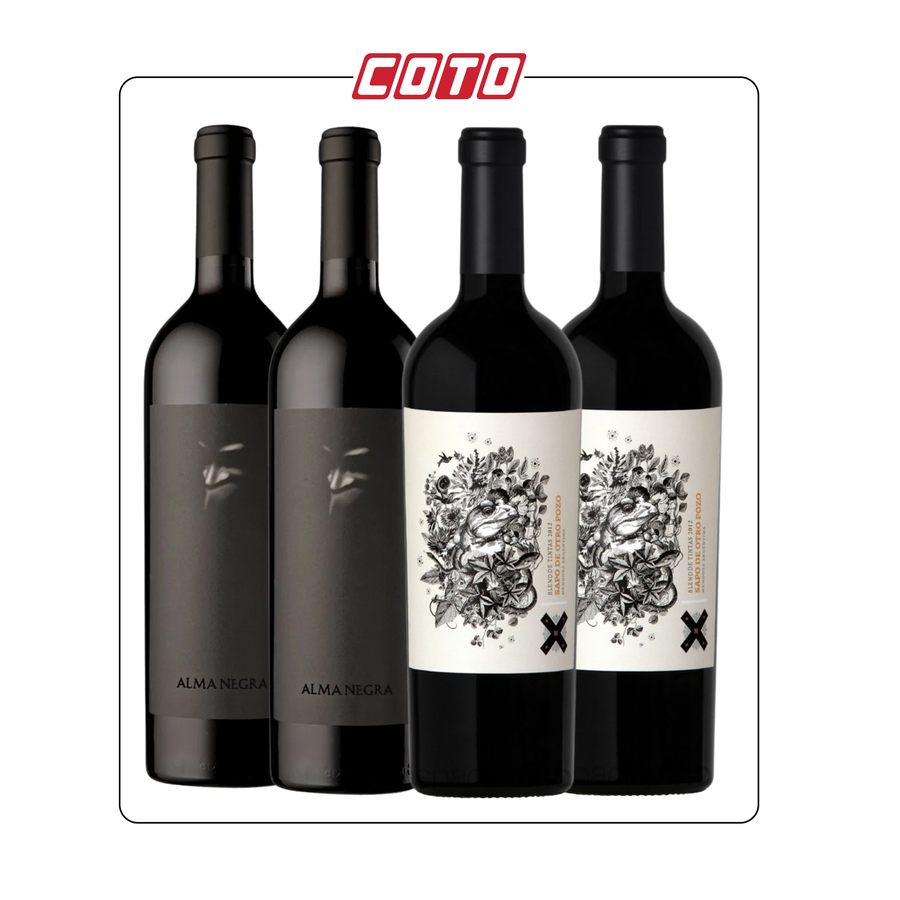 Pack Alma Negra + Sapo de Otro Pozo – Selección Mendoza de Autor (4 Botellas)
