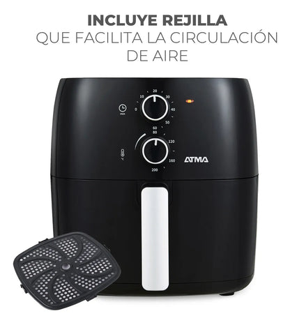 Freidora De Aire Atma Fr60mabp 1300 W 6.5 L Con Temporizador