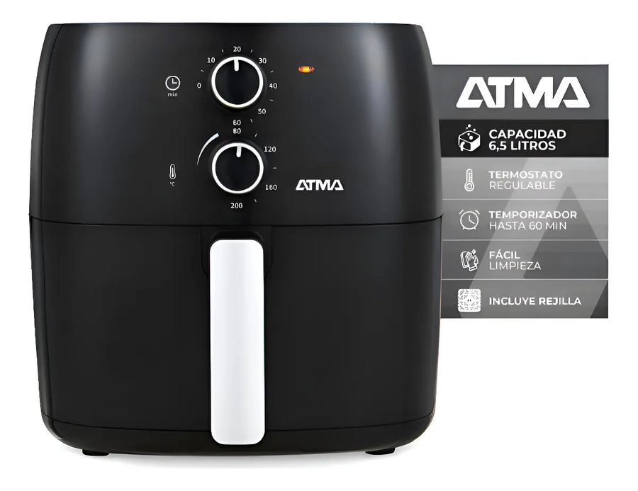 Freidora De Aire Atma Fr60mabp 1300 W 6.5 L Con Temporizador