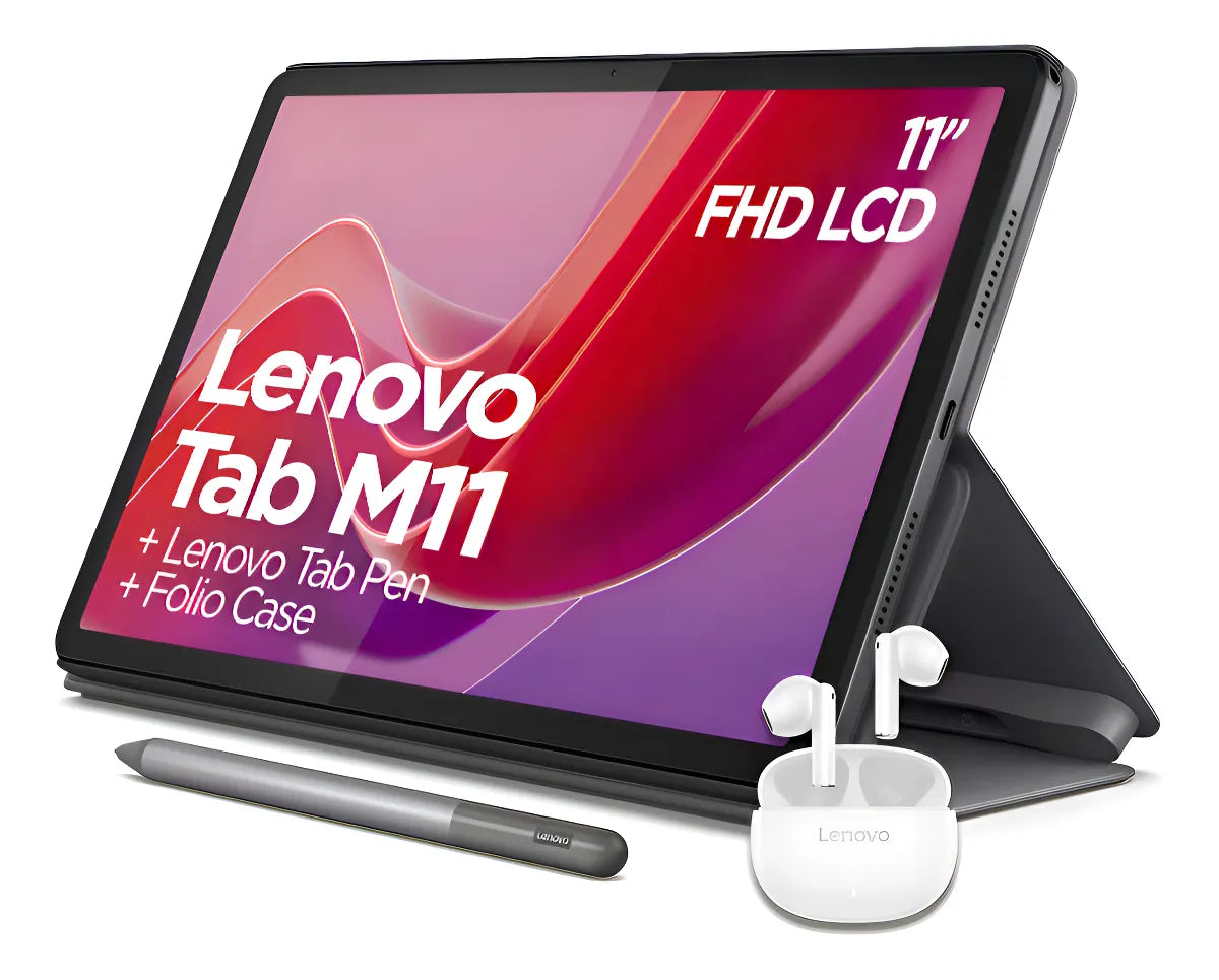 Tablet Lenovo Tab M11 4gb 128g Pen + Case + Auriculares E310 Color Gris Oscuro