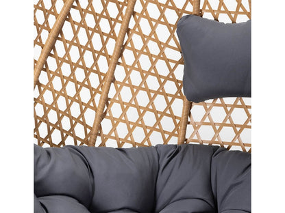 Silla Mecedora LP. Cesta Colgante. Muebles de Jardin y Terraza, Natural SALDOSYSTOCKS