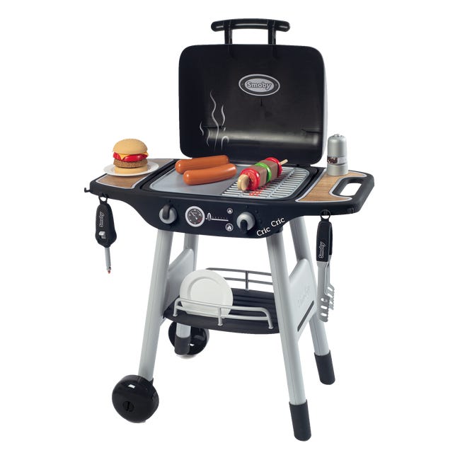 Children's Grill 47.7x67.7 cm con accesorios Smoby